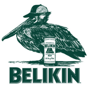 BELIKIN BIRD AND BEER CLING - 4″ × 4″